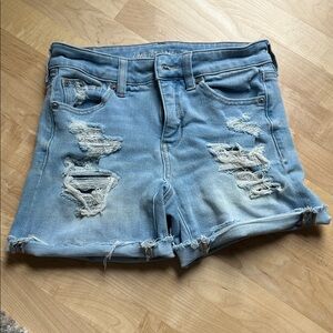 Distressed Denim Shorts American Eagle